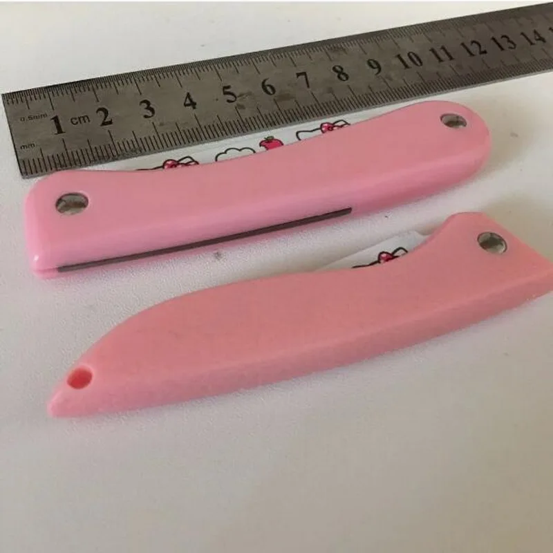 Принцесса розовый супер милый складной мультяшный карманный нож кухонный брелок