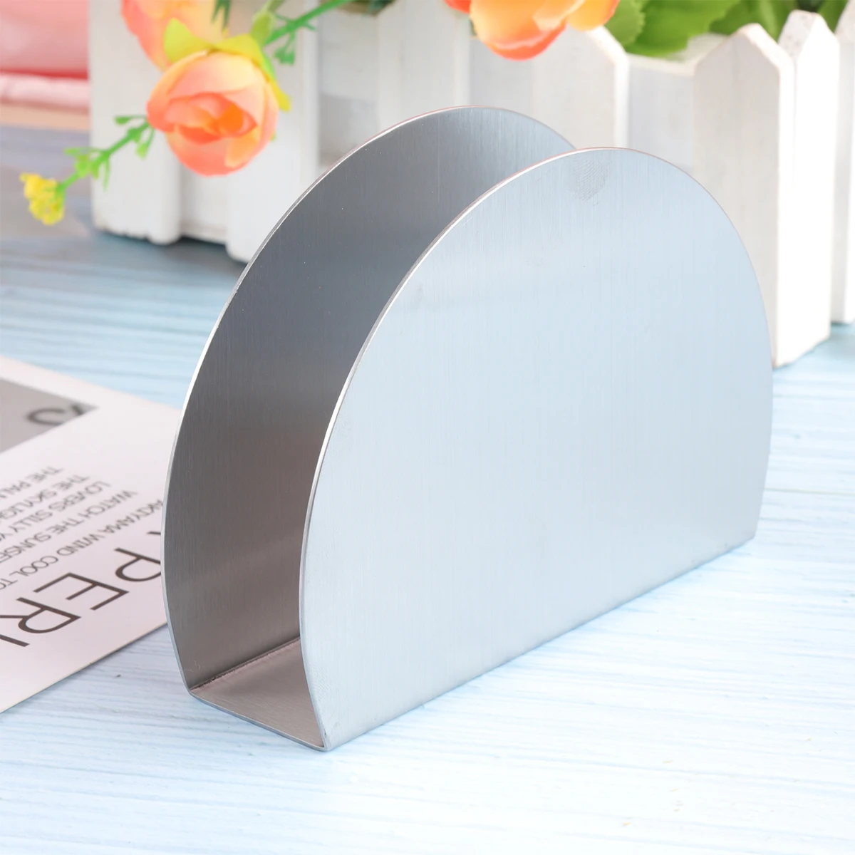 Vertical Tissue Holder Paper Tissue Dispenser Stainless Steel Serviette Stand Napkin Holder For Home Restaurant Cafe Kitchen
Vertical Tissue Holder Paper Tissue Dispenser Stainless Steel Serviette Stand Napkin Holder For Home Restaurant Cafe Kitchen