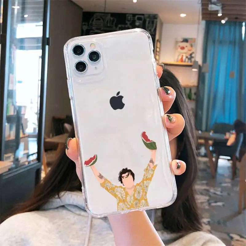 HARRY STYLES WATERMELON SUGAR Phone Case Transparent for iPhone 6 7 8 11 12 s mini pro X XS XR MAX Plus cover funda shell 
HARRY STYLES WATERMELON SUGAR Phone Case Transparent for iPhone 6 7 8 11 12 s mini pro X XS XR MAX Plus cover funda shell