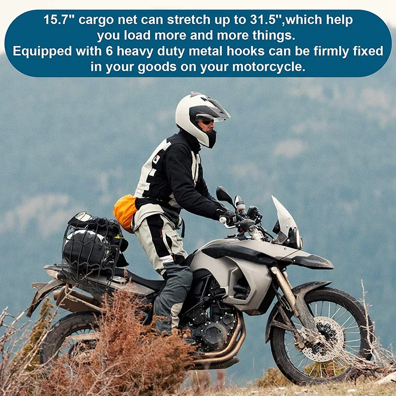 2 Pack 15.7inch x15.7inch Cargo Net, Heavy Duty Bungee Net Stretches , Gear Helmet Luggage Thicken Netting
2 Pack 15.7inch x15.7inch Cargo Net, Heavy Duty Bungee Net Stretches , Gear Helmet Luggage Thicken Netting