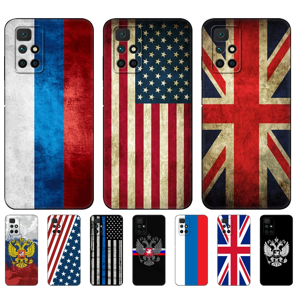 Black tpu Case For Xiaomi Redmi 9T Case Redmi Note 9T Note 10 5G 4G Pro 10S Case USA American British UK Russia flag
Black tpu Case For Xiaomi Redmi 9T Case Redmi Note 9T Note 10 5G 4G Pro 10S Case USA American British UK Russia flag
