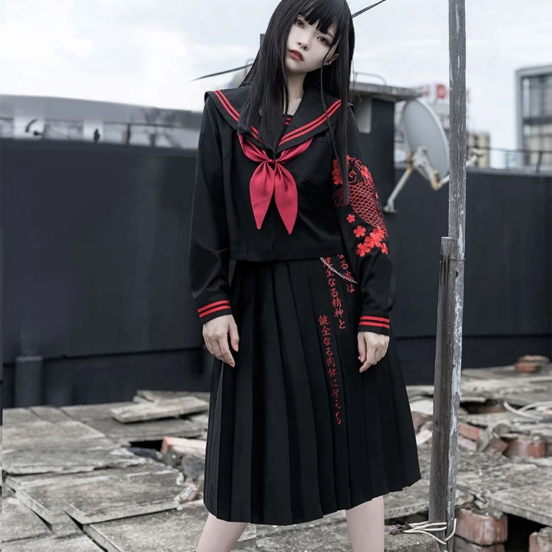 A0068original Kanagawa JK uniform dress girl student suits ailor suit basic style spring autumn
A0068original Kanagawa JK uniform dress girl student suits ailor suit basic style spring autumn