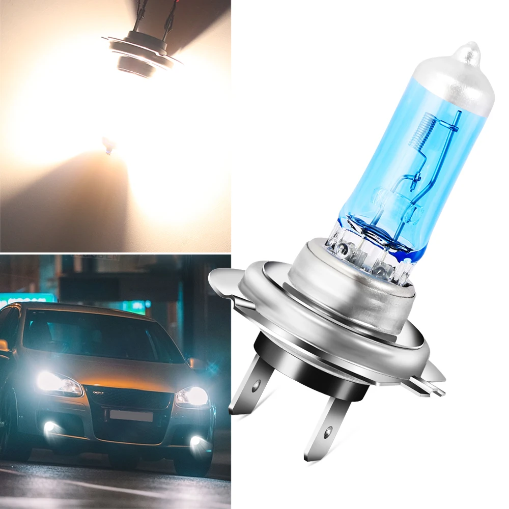 1 шт. супер белая галогенная лампа H7 Автомобильная фара для Hyundai Solaris Accent I30 IX35 Tucson