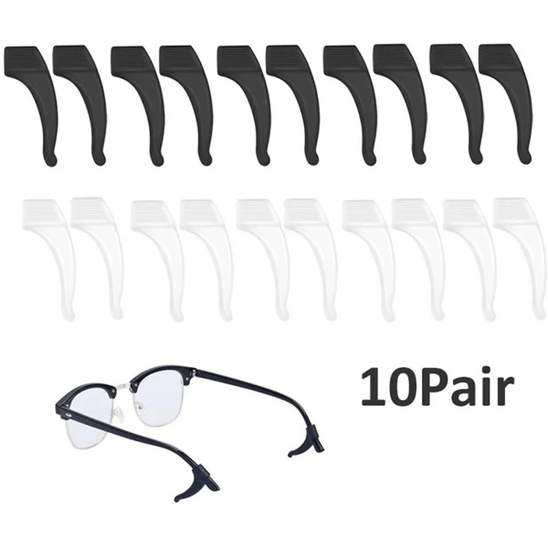 10 пар противоскользящие ушные крючки для очков аксессуары силиконовый держатель
