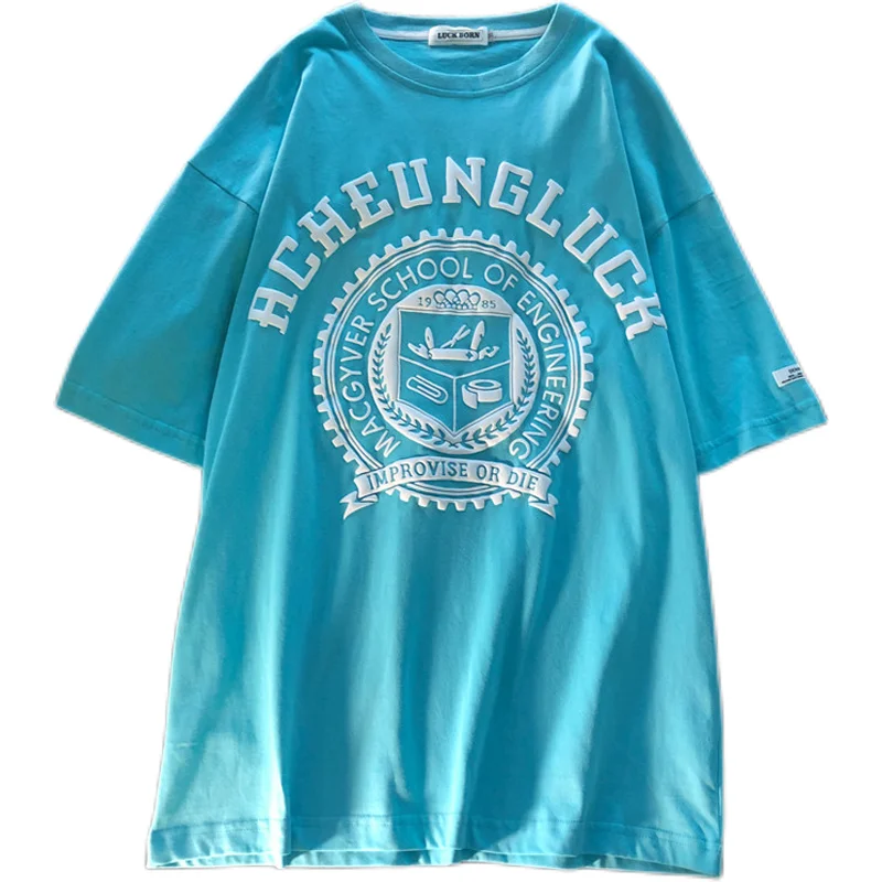 Korean Fashion Letter Print T Shirts Short Sleeve Oversized Tops New Summer Harajuku Teens Plus Size Tshirt Punk Gothic Vintage
Korean Fashion Letter Print T Shirts Short Sleeve Oversized Tops New Summer Harajuku Teens Plus Size Tshirt Punk Gothic Vintage