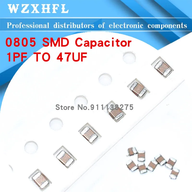 100pcs 0805 50V SMD Thick Film Chip Multilayer Ceramic Capacitor 0.5pF-47uF 10NF 100NF 1UF 2.2UF 4.7UF 10UF 1PF 6PF
100pcs 0805 50V SMD Thick Film Chip Multilayer Ceramic Capacitor 0.5pF-47uF 10NF 100NF 1UF 2.2UF 4.7UF 10UF 1PF 6PF