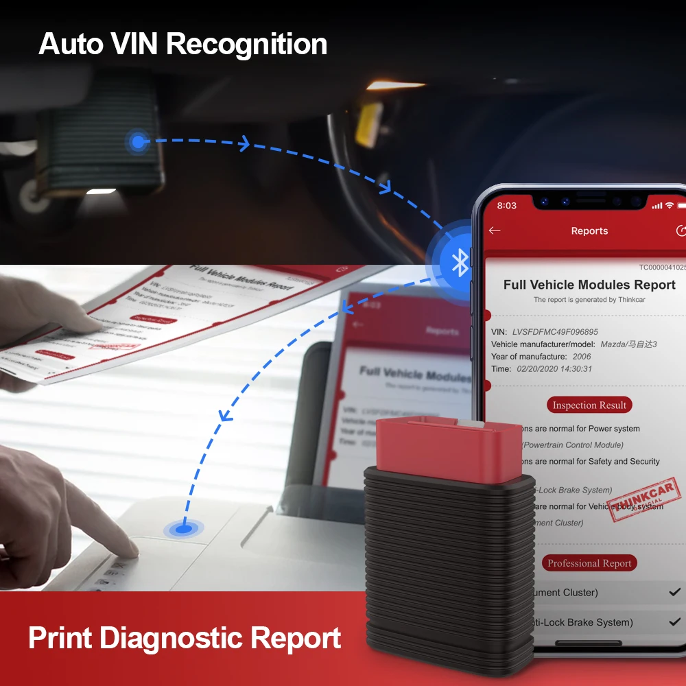 THINKCAR Thinkcar Pro OBD2 Bluetooth Scanner Automotive Full System OBD 2 Code Reader 15 Reset Professional Car Diagnostic Tools
THINKCAR Thinkcar Pro OBD2 Bluetooth Scanner Automotive Full System OBD 2 Code Reader 15 Reset Professional Car Diagnostic Tools