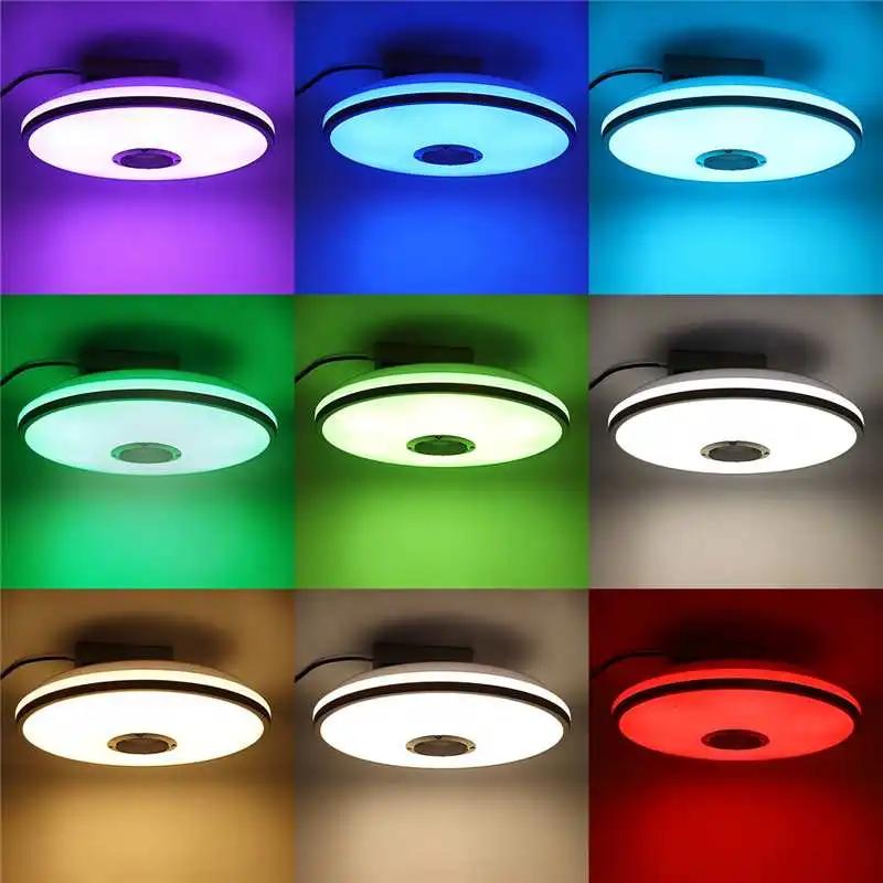 100W Modern RGB LED Ceiling Lights with Remote Control Home Lighting APP bluetooth Music Light Bedroom Living Room Smart Lamps
100W Modern RGB LED Ceiling Lights with Remote Control Home Lighting APP bluetooth Music Light Bedroom Living Room Smart Lamps