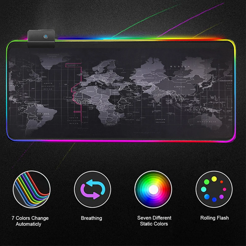 Large Luminous Gaming Mouse Pad RGB Backlight LED Non-slip Computer Desk Mice Mat For PC Laptop Illuminated Keyboard Mat
Large Luminous Gaming Mouse Pad RGB Backlight LED Non-slip Computer Desk Mice Mat For PC Laptop Illuminated Keyboard Mat