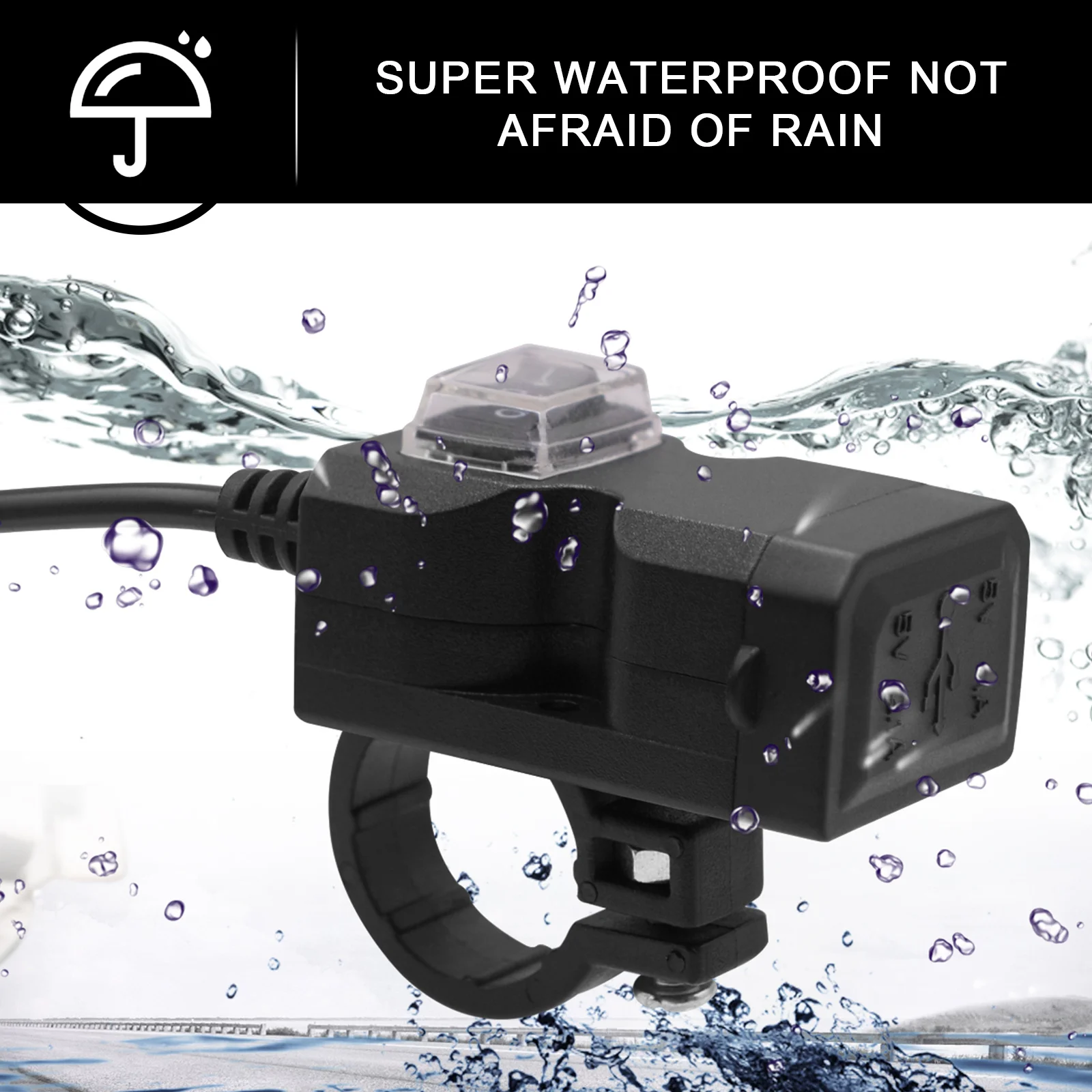 Dual USB Port 12V Waterproof Motorbike Motorcycle Handlebar Charger 5V 1A/2.1A Adapter Power Supply Socket for Phone Mobile New
Dual USB Port 12V Waterproof Motorbike Motorcycle Handlebar Charger 5V 1A/2.1A Adapter Power Supply Socket for Phone Mobile New