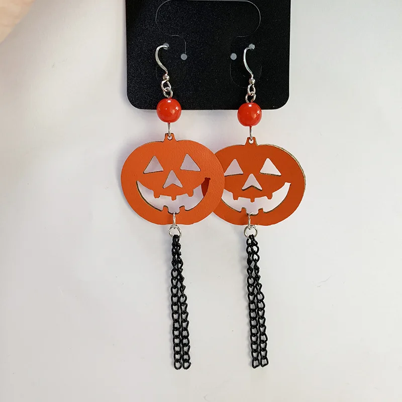 Halloween Accessories Horror Funny Halloween Tassel Pumpkin Earrings Creative Funny Ghost Festival Earrings
Halloween Accessories Horror Funny Halloween Tassel Pumpkin Earrings Creative Funny Ghost Festival Earrings