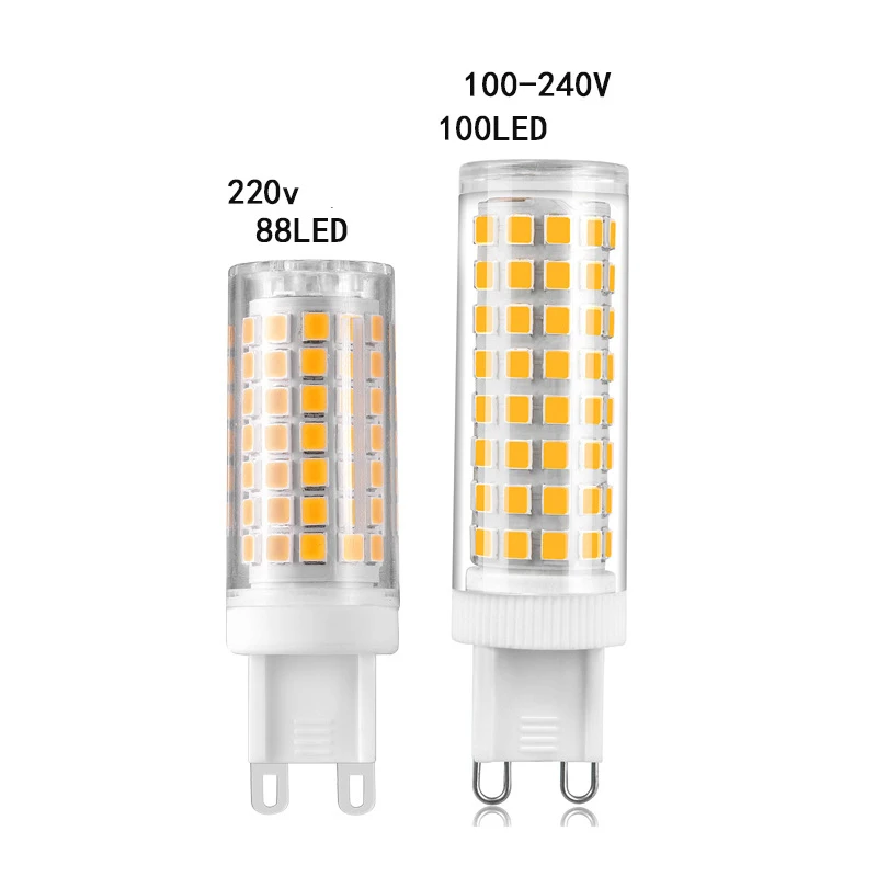 

10pcs LED G9 Bulb 8W 10W 88 LEDS 100 LEDS 220V LED Corn Lamp Pendant Crystal Chandelier Ceilling Light Replace 80W Halogen Bulb