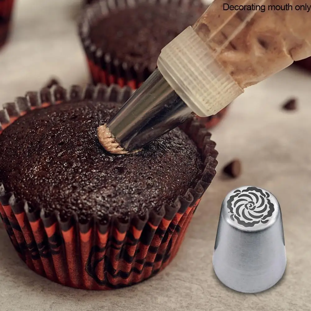 Rose Cream Icing Piping Nozzles Steel Flower Mouth Cream Cake Pastry Mouth Decorating Decorating Bag Tips Tool Nozzles O3R2
Rose Cream Icing Piping Nozzles Steel Flower Mouth Cream Cake Pastry Mouth Decorating Decorating Bag Tips Tool Nozzles O3R2