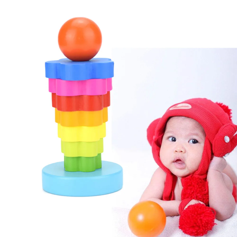 3D Puzzle Rainbow Tower Ring Stacking Stack Up Nest Children Education Wooden Toys Funny Gadgets Interesting Toys For Children
3D Puzzle Rainbow Tower Ring Stacking Stack Up Nest Children Education Wooden Toys Funny Gadgets Interesting Toys For Children