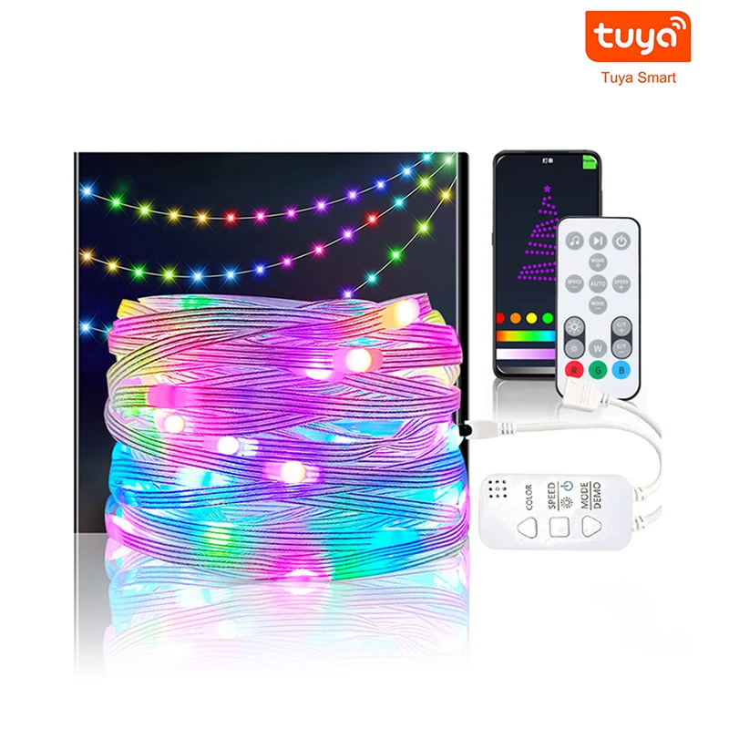 5/10M Tuya LED String Light Point-Controlled Symphony Light String Fairy Lamp Garland For Tuya Smart Remote Control Light String
5/10M Tuya LED String Light Point-Controlled Symphony Light String Fairy Lamp Garland For Tuya Smart Remote Control Light String