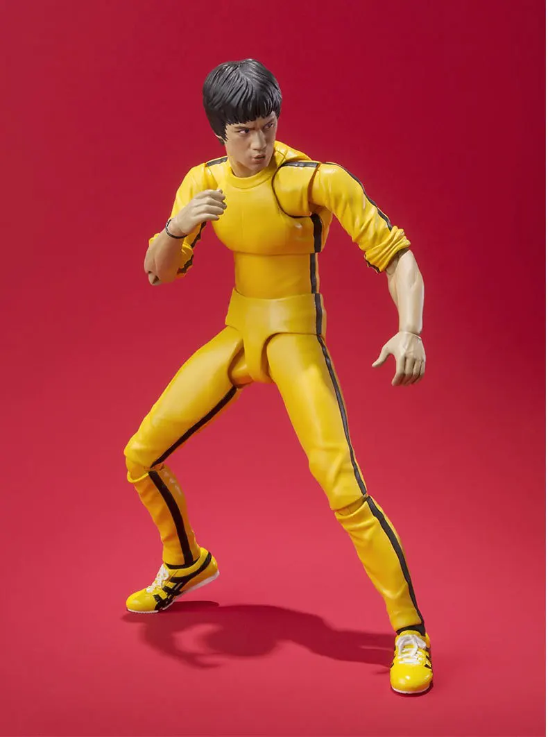 

The 75th Anniversary of Bruce Lee Death Game Yellow Clothes Movable Model Hand-made Toy Ornaments Doll