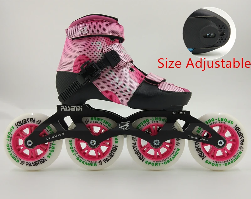 Kid 4 Size Adjustable inline speed skates Children adjust single wash shoes inline roller skates with four wheels
Kid 4 Size Adjustable inline speed skates Children adjust single wash shoes inline roller skates with four wheels