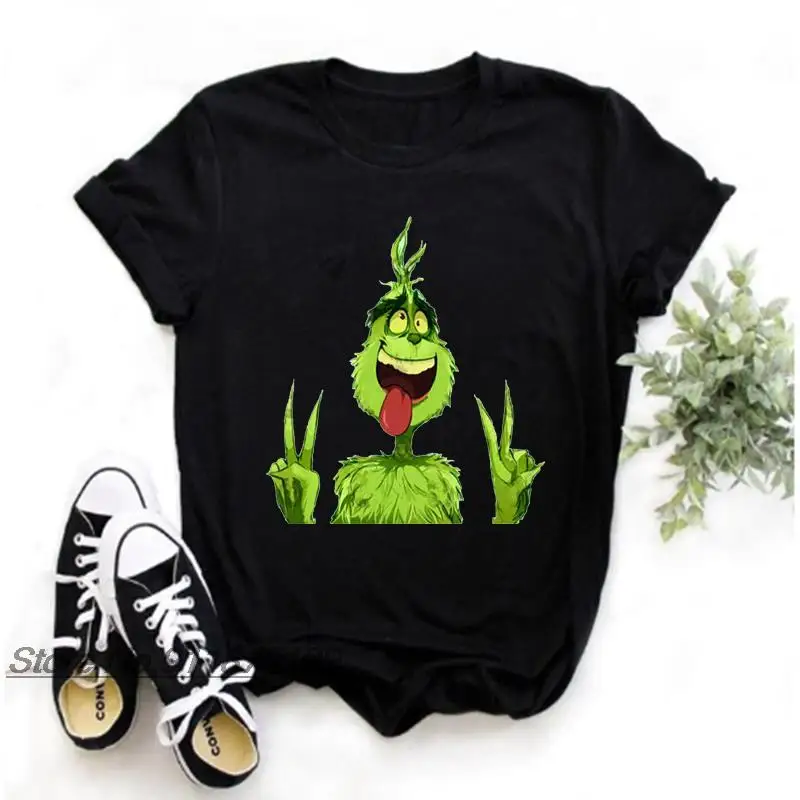 Смешная футболка grinch для женщин и мужчин, Милая футболка с буквами grinch, женская футболка с принтом Харадзюку, белая Рождественская модная од...
Смешная футболка grinch для женщин и мужчин, Милая футболка с буквами grinch, женская футболка с принтом Харадзюку, белая Рождественская модная од...