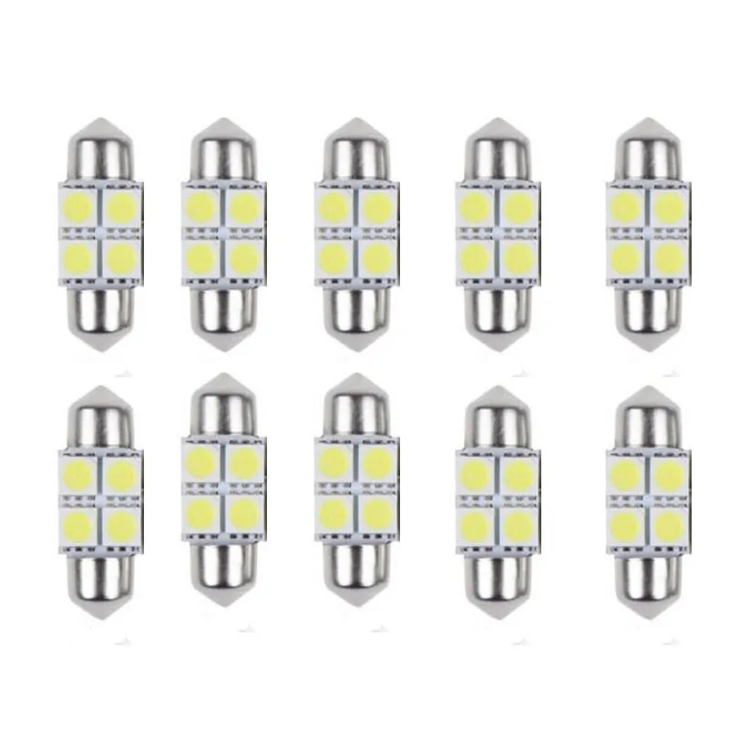10x31mm LED 6000K Bulbs White 4SMD Festoon LED Car Interior Light Interior Dome Map License Light Bulb DE3175 3022 5050 12V
10x31mm LED 6000K Bulbs White 4SMD Festoon LED Car Interior Light Interior Dome Map License Light Bulb DE3175 3022 5050 12V
