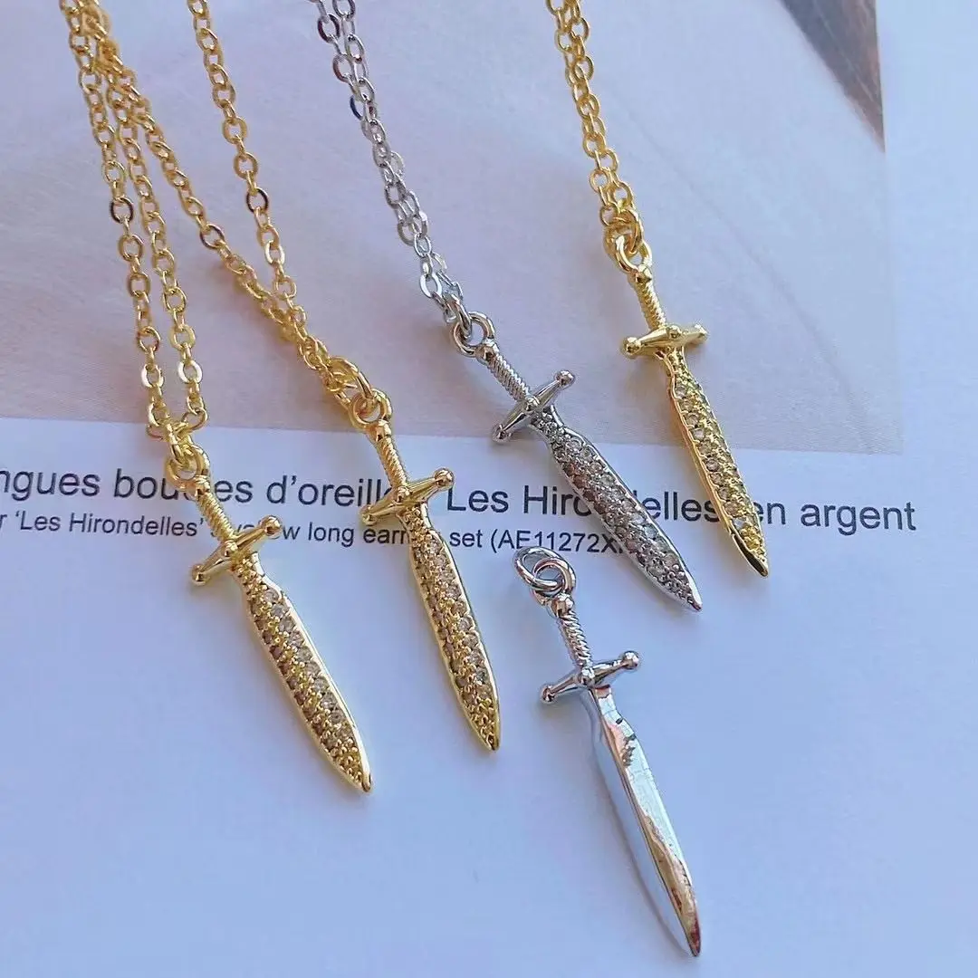 5PCS, Goth Gold Silver Color Sword Necklace Punk Gothic Jewelry Rock Party Statement Fashion Men Women Gift Pendant
5PCS, Goth Gold Silver Color Sword Necklace Punk Gothic Jewelry Rock Party Statement Fashion Men Women Gift Pendant