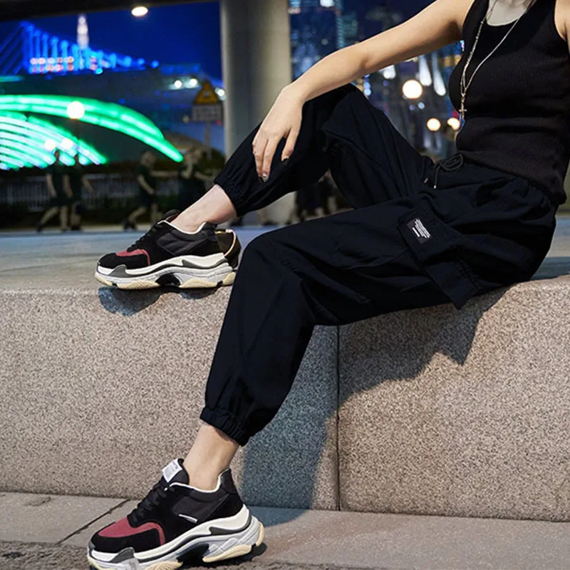 Women's Women's Cargo Casual Trousers Lady Pockets Feminine Pant 2020 Autumn Fashion Pink Khaki Black Female Streetwear
Women's Women's Cargo Casual Trousers Lady Pockets Feminine Pant 2020 Autumn Fashion Pink Khaki Black Female Streetwear