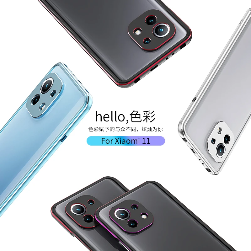 ICCKER Shockproof Bumper for XIAOMI 11 Aurora Luxury Aluminum Metal Frame Case Anti Drop Lens Protection Cover
ICCKER Shockproof Bumper for XIAOMI 11 Aurora Luxury Aluminum Metal Frame Case Anti Drop Lens Protection Cover