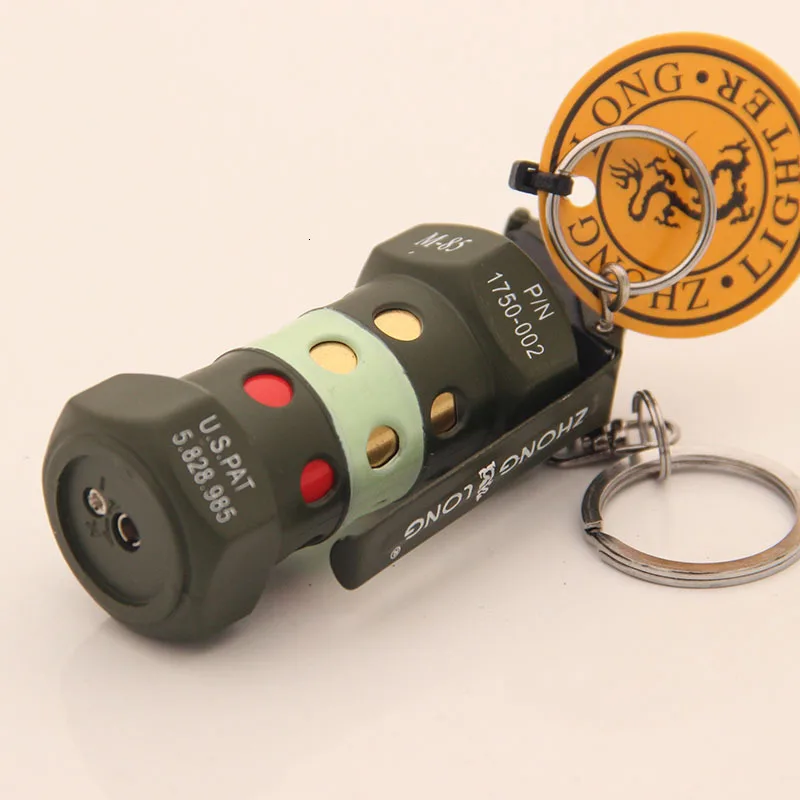 New Style Personality Grinding Wheel Inflatable Lighter Flame Anti-Tank Grenade Modeling Smoking and Keychain Military Pendant
New Style Personality Grinding Wheel Inflatable Lighter Flame Anti-Tank Grenade Modeling Smoking and Keychain Military Pendant