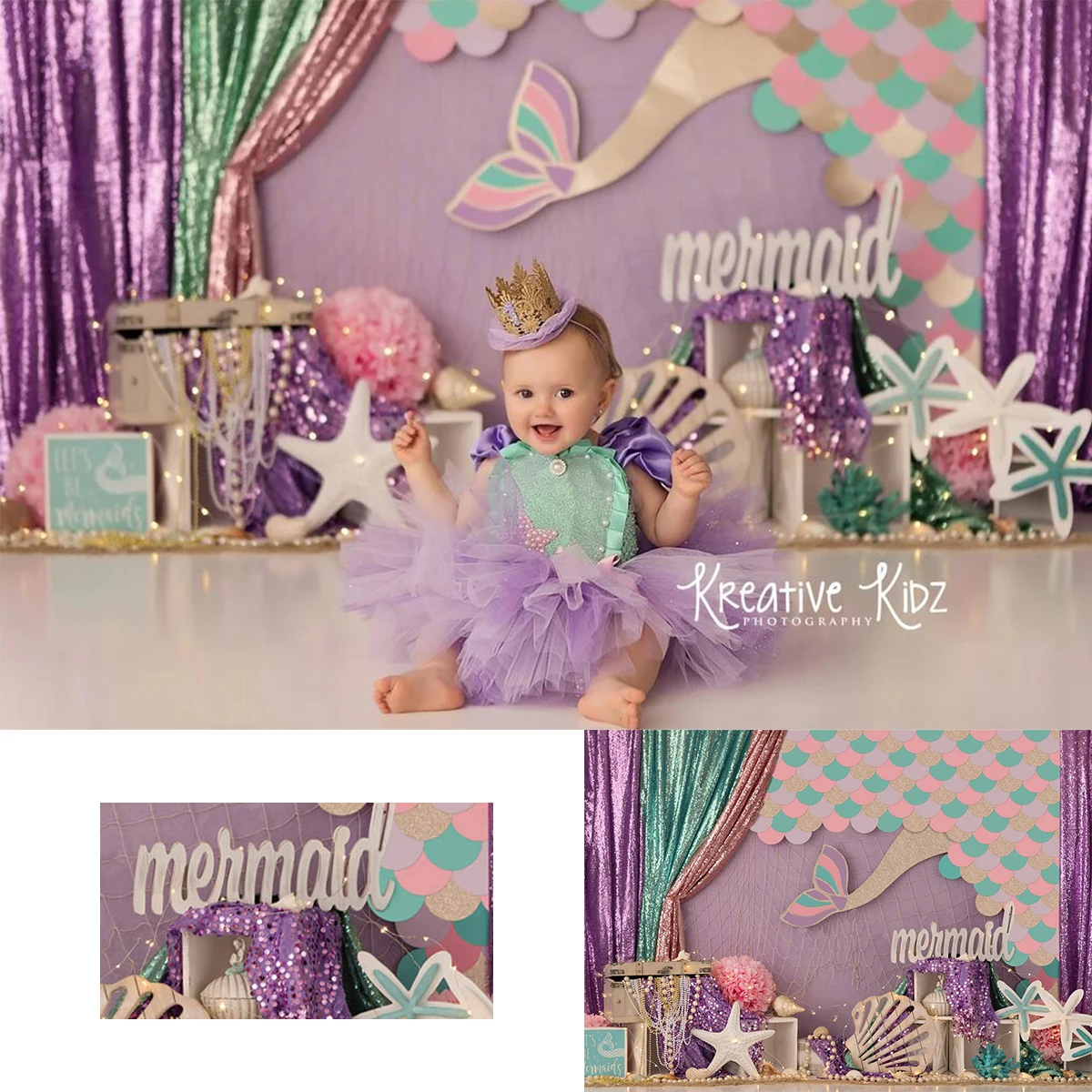 Littlte Mermaid Cake Smash Photography Backdrop Kids Baby Birthday Party Artistic Background for Children Backdrops Photostudio
Littlte Mermaid Cake Smash Photography Backdrop Kids Baby Birthday Party Artistic Background for Children Backdrops Photostudio