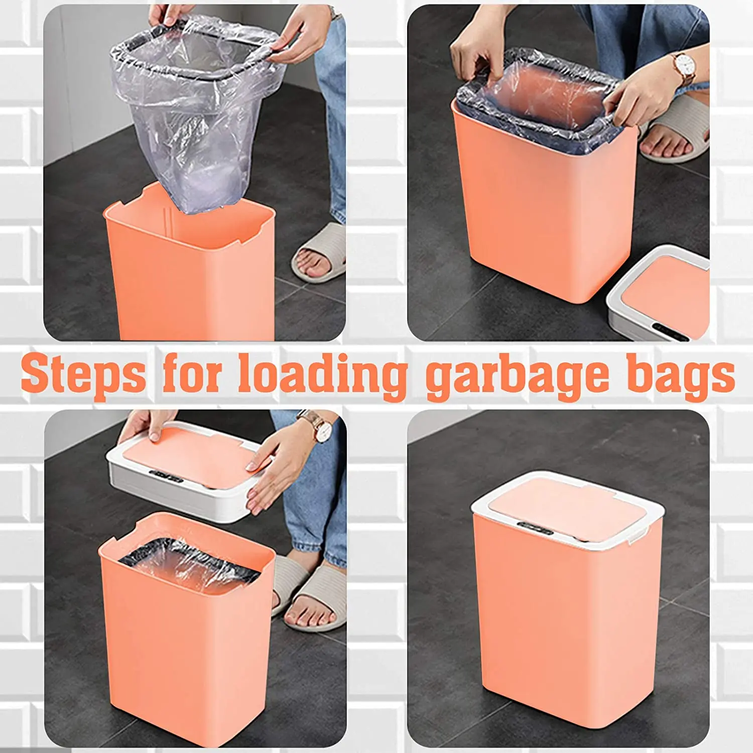14L Sensor Trash Can with Lid Touchless Sensor Trash Bin Kitchen Bin Recycling and Waste for Kitchen/Living Room/Office
14L Sensor Trash Can with Lid Touchless Sensor Trash Bin Kitchen Bin Recycling and Waste for Kitchen/Living Room/Office