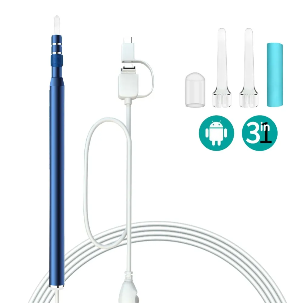2020 HD visual ear cleaning tool Mini Camera otoscope Ear Health Care USB Ear Cleaning Endoscope for android 3 in 1
2020 HD visual ear cleaning tool Mini Camera otoscope Ear Health Care USB Ear Cleaning Endoscope for android 3 in 1