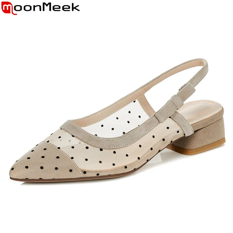 MoonMeek 2020 New Brand summer women pumps top quality sheepskin party shoes low heel pointed toe single shoes black
MoonMeek 2020 New Brand summer women pumps top quality sheepskin party shoes low heel pointed toe single shoes black