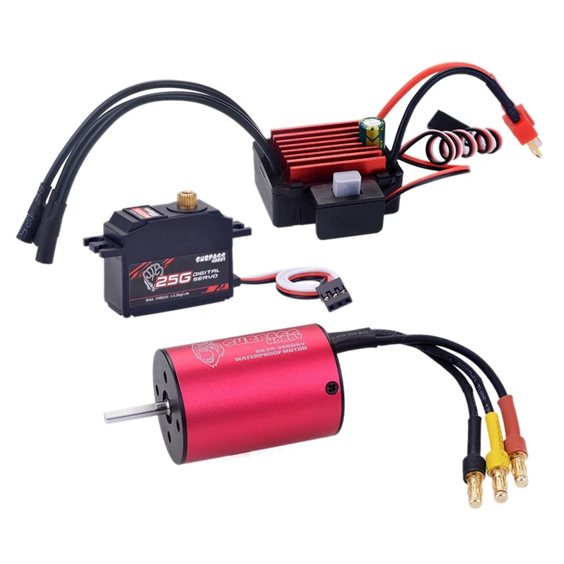Водонепроницаемый бесщеточный двигатель SURPASS HOBBY 2838 3600KV 35A ESC Servo S0025M сервопривод для HSP Tamiya Axial 1/16 1/14 RC Car
Водонепроницаемый бесщеточный двигатель SURPASS HOBBY 2838 3600KV 35A ESC Servo S0025M сервопривод для HSP Tamiya Axial 1/16 1/14 RC Car