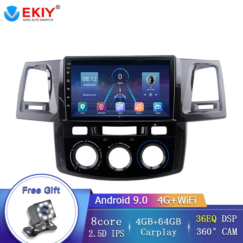EKIY 2 DIN 9 дюймов Android 9,0 Аудио DVD-плеер для Toyota Fortuner Hilux 2008-2014 Мультимедиа Стерео экран навигация GPS радио
EKIY 2 DIN 9 дюймов Android 9,0 Аудио DVD-плеер для Toyota Fortuner Hilux 2008-2014 Мультимедиа Стерео экран навигация GPS радио