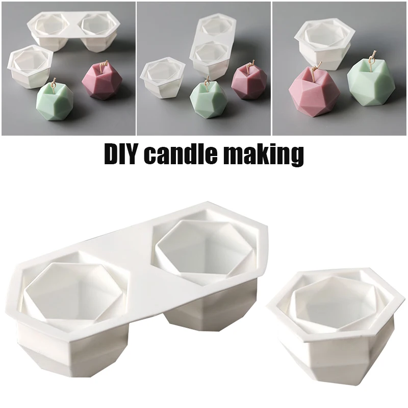 2 PCS Candle Silicone Mold Mini Soft Polyhedron Wax Mould Multifunctional Craft Baking Pan for Chocolate Aromatherapy TP-Hot
2 PCS Candle Silicone Mold Mini Soft Polyhedron Wax Mould Multifunctional Craft Baking Pan for Chocolate Aromatherapy TP-Hot