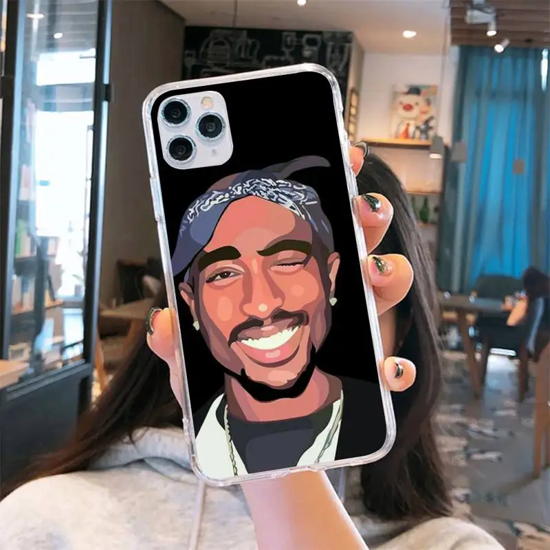 America Rapper 2pac Tupac Phone Case Transparent for iPhone 6 7 8 11 12 s mini pro X XS XR MAX Plus
America Rapper 2pac Tupac Phone Case Transparent for iPhone 6 7 8 11 12 s mini pro X XS XR MAX Plus