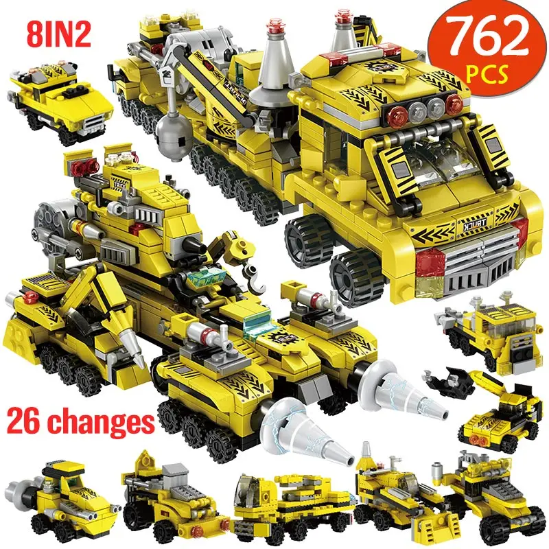 8IN2 High-tech Engineering Truck Excavator Crane Car Building Blocks City Creator Build Figures Bricks Toys For Children Gifts
8IN2 High-tech Engineering Truck Excavator Crane Car Building Blocks City Creator Build Figures Bricks Toys For Children Gifts