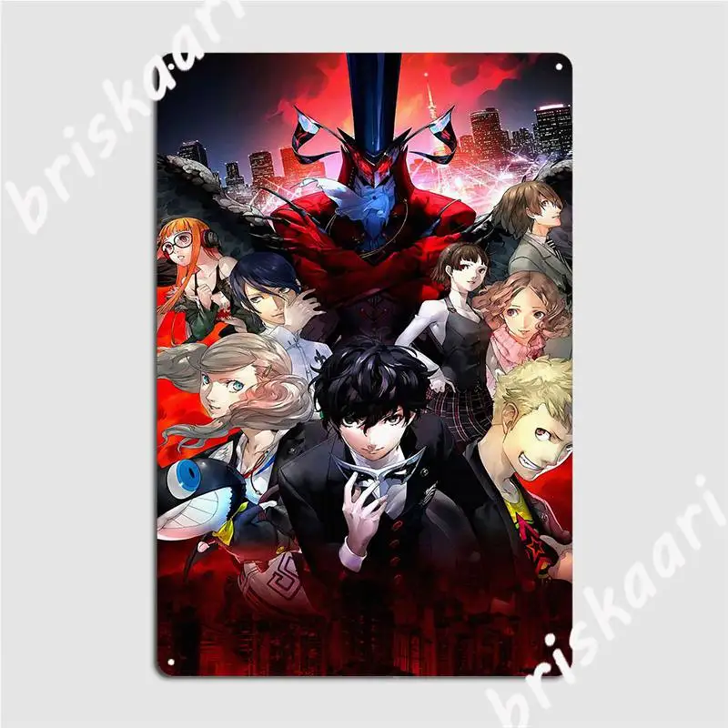 Persona 5 металлический знак, печать, живопись, Декор, роспись, клувечерние, оловянные плакаты
Persona 5 металлический знак, печать, живопись, Декор, роспись, клувечерние, оловянные плакаты