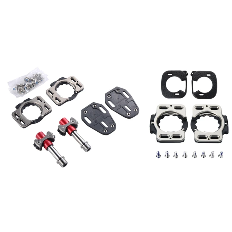 1 Set Cycling Cleats +Cleat Covers Road Bike Cleats & 1 Set Road Bike Pedals Pedal Ultra Light Action Pedals
1 Set Cycling Cleats +Cleat Covers Road Bike Cleats & 1 Set Road Bike Pedals Pedal Ultra Light Action Pedals