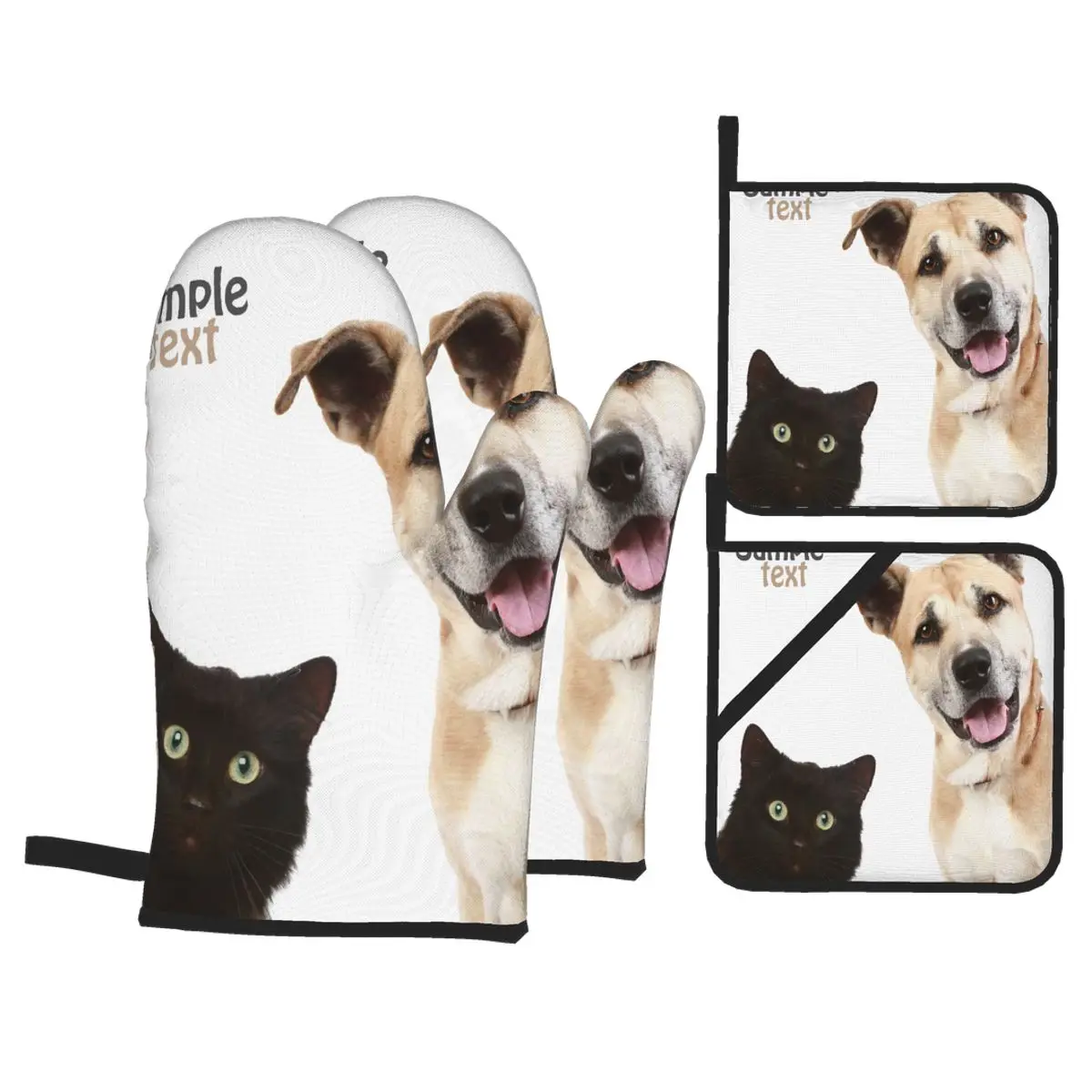 4 Set of Kitchen Gloves Insulation Close-Up Portrait Of A Cat Dog Pad Cooking Microwave Gloves Baking BBQ Oven Potholders Mitts
4 Set of Kitchen Gloves Insulation Close-Up Portrait Of A Cat Dog Pad Cooking Microwave Gloves Baking BBQ Oven Potholders Mitts