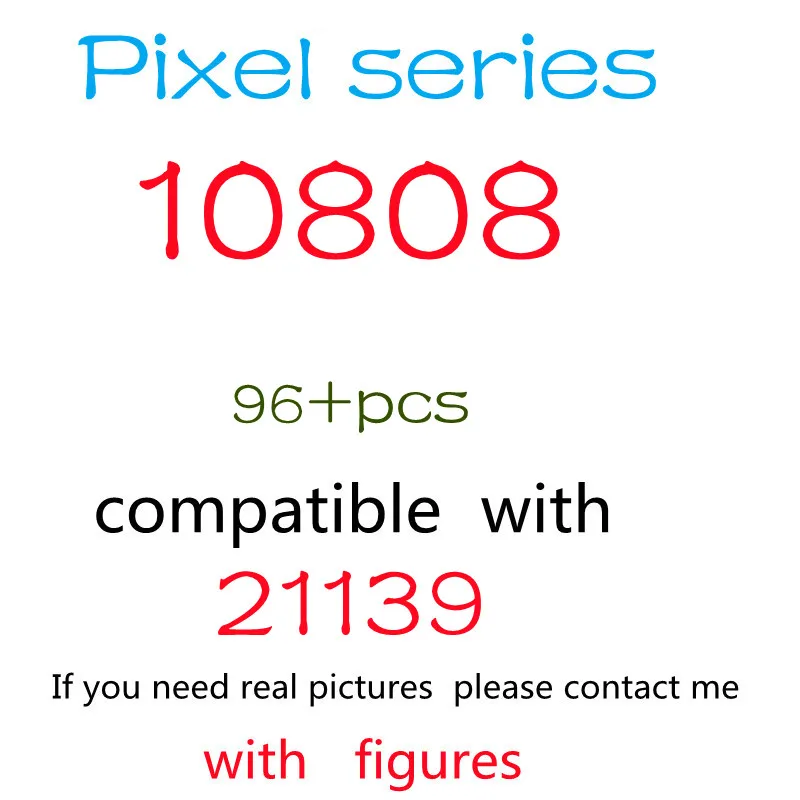 96pcs 10808 Building Block Toy Pixel Series 21139 Assembled Building Block Children's Toy Gifts
96pcs 10808 Building Block Toy Pixel Series 21139 Assembled Building Block Children's Toy Gifts