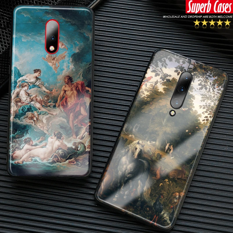 Роскошный мягкий силиконовый чехол для телефона OnePlus 6 6T 7 7T Pro из закаленного