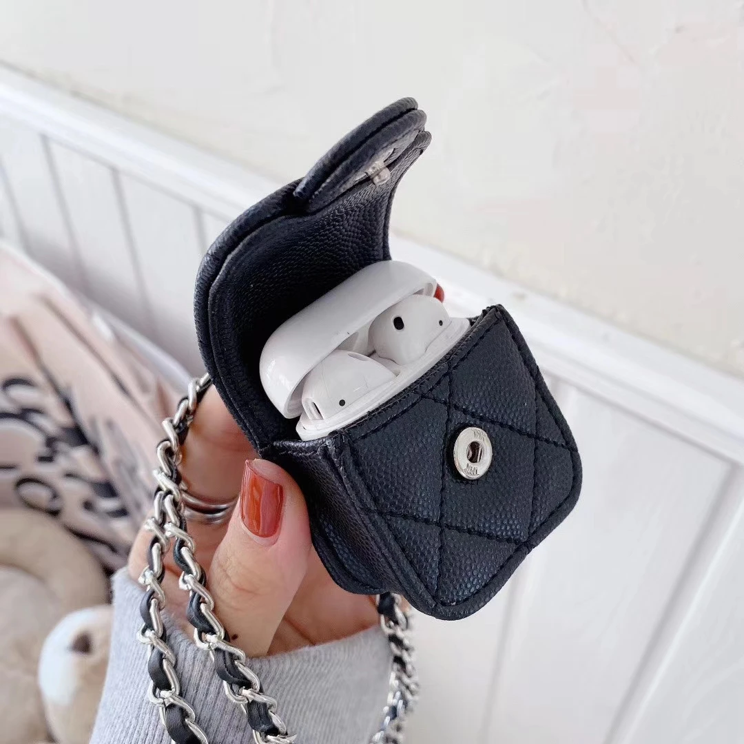 CC Luxury Brand Apple Mobile Phone Airpods 2 3 Pro Mini Classic Plaid Caviar Women Crossbody Earphone Protection Earphone Bag
CC Luxury Brand Apple Mobile Phone Airpods 2 3 Pro Mini Classic Plaid Caviar Women Crossbody Earphone Protection Earphone Bag