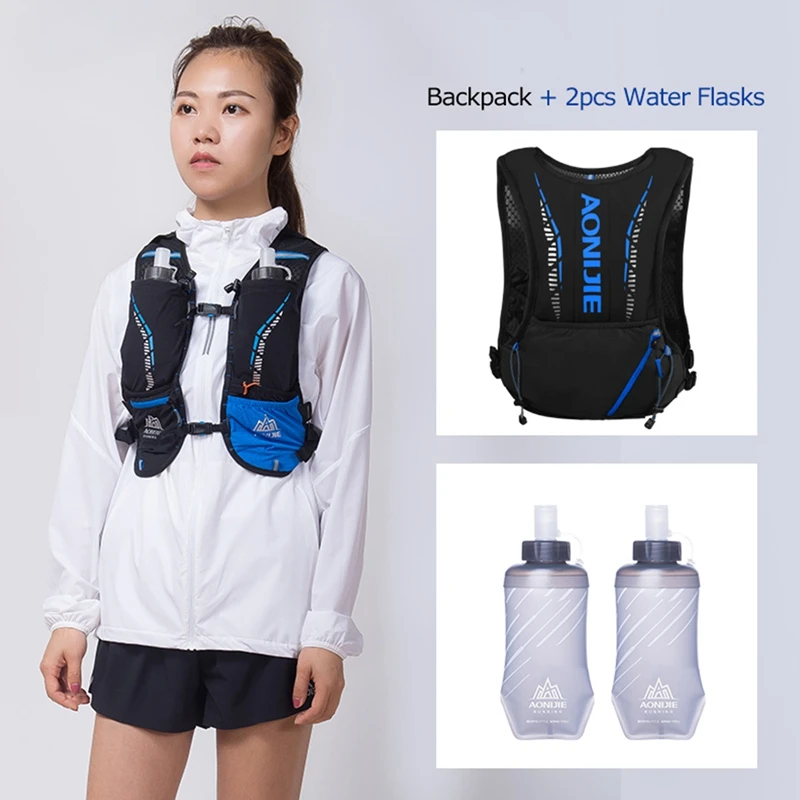 AONIJIE Ultra Hydration Vest Backpack Pack Bag 5L Hydration Bag with Soft Water Bladder Flask for Hiking Trail Running
AONIJIE Ultra Hydration Vest Backpack Pack Bag 5L Hydration Bag with Soft Water Bladder Flask for Hiking Trail Running