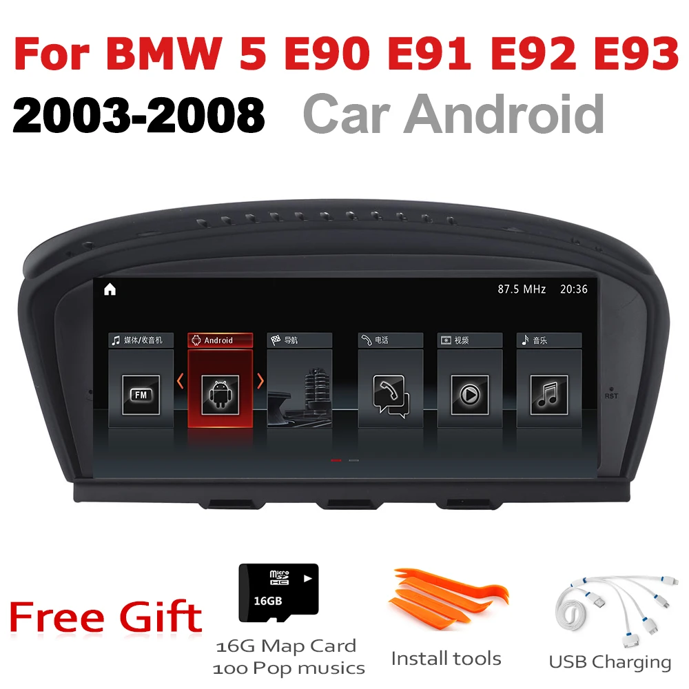 Android 7 0 Автомобильный мультимедийный плеер для BMW 3 серии E90 E91 E92 E93 2003 ~ 2008 CCC WiFi GPS Navi