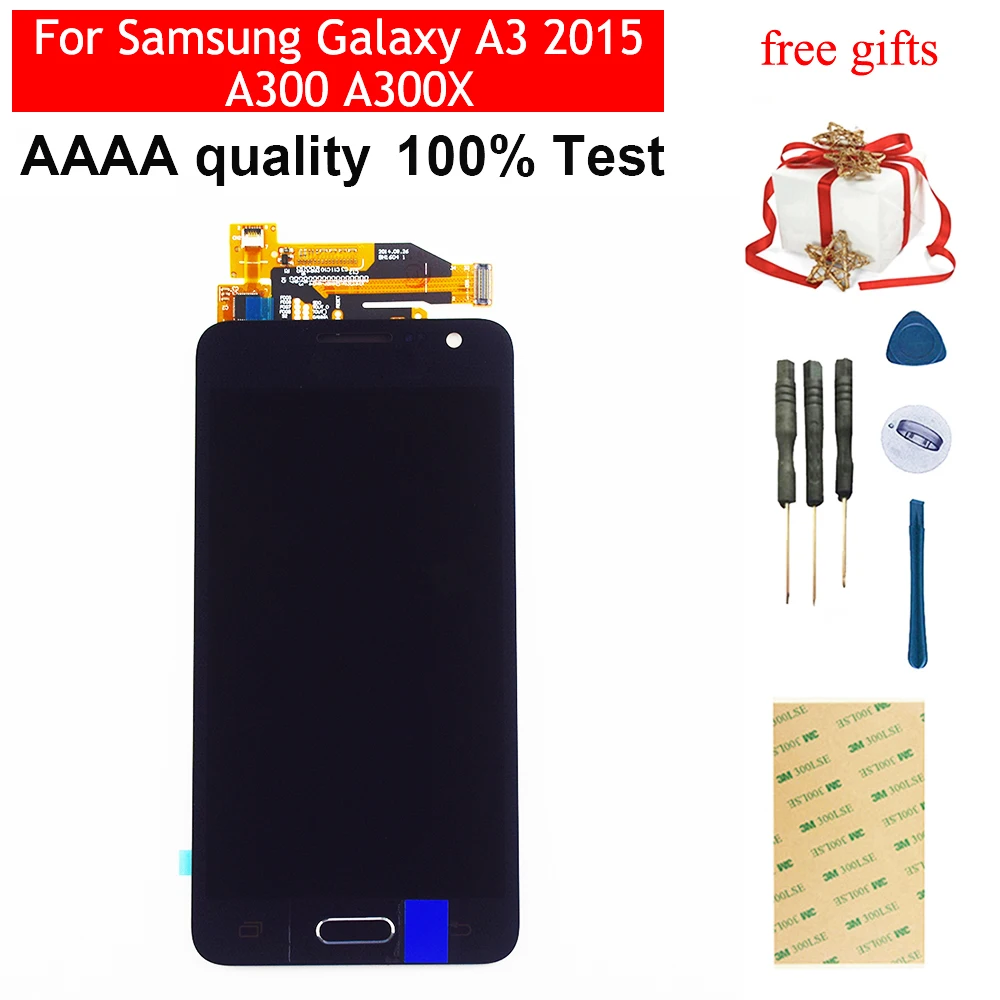 Новый ЖК экран для samsung Galaxy A3 2015 A300 A300X A300H A300FU A300FN дисплей сенсорный дигитайзер