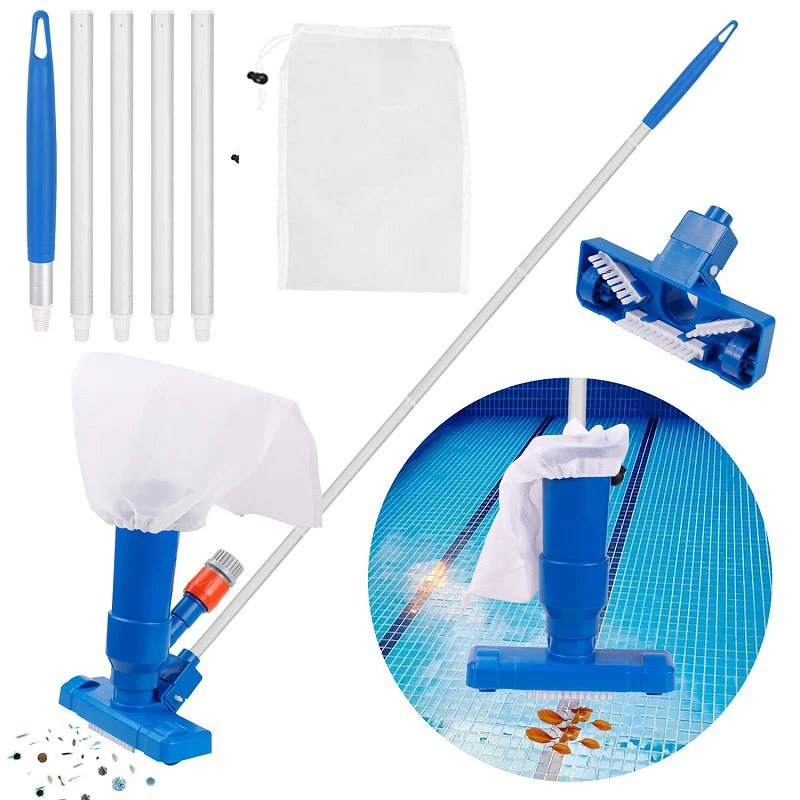 Pool Vacuum Head with Brush Bag Pole for Above Ground Swimming Pools Spas Cleaner Fish Pond Vacuum Head with Connector
Pool Vacuum Head with Brush Bag Pole for Above Ground Swimming Pools Spas Cleaner Fish Pond Vacuum Head with Connector