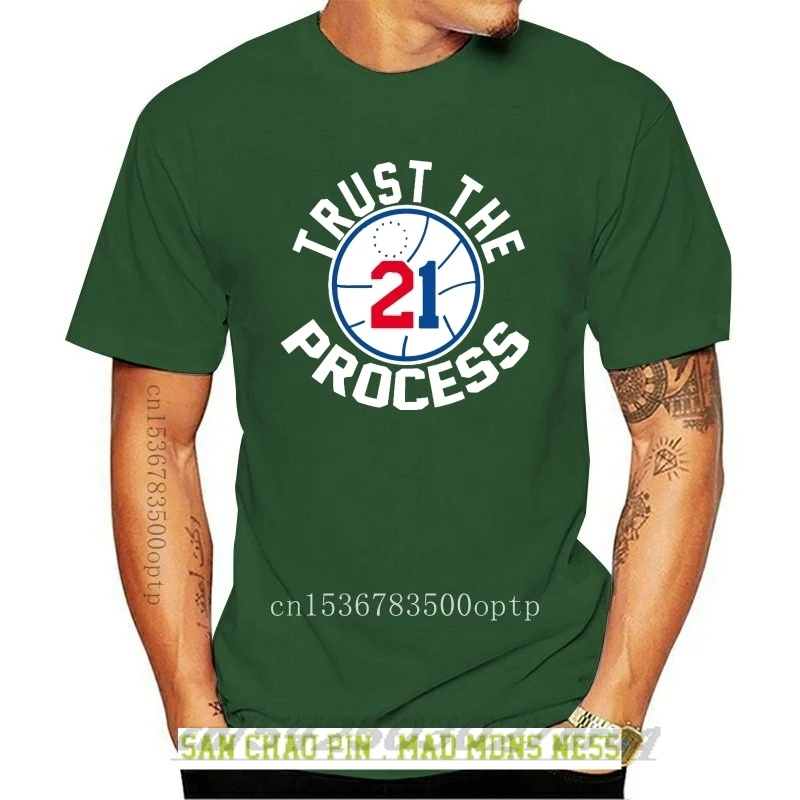 Fashion Logo Printing T Shirts Black Embiid Philadelphia Trust The Process T Shirt
Fashion Logo Printing T Shirts Black Embiid Philadelphia Trust The Process T Shirt