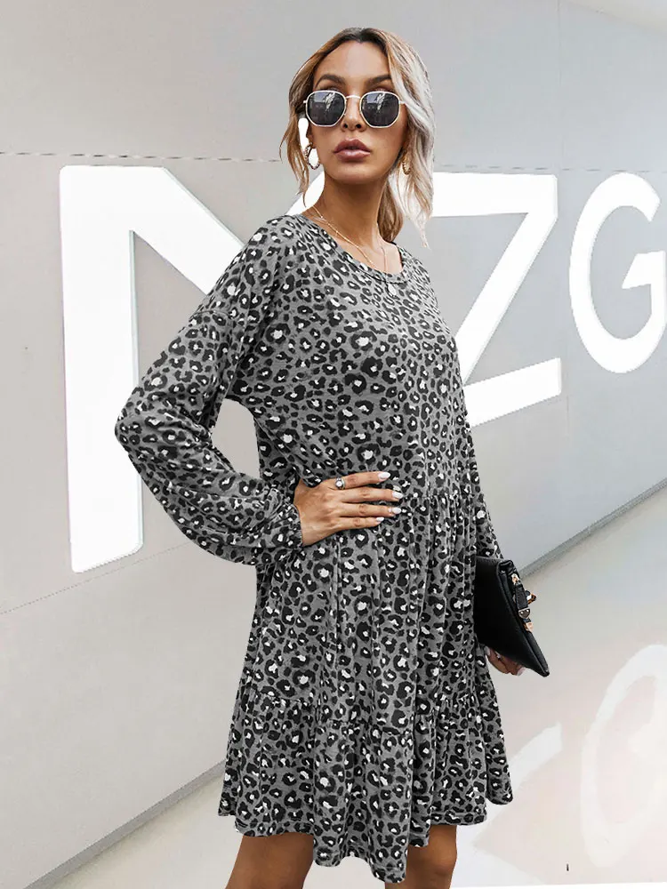 OLOMM Women Dress Retro Casual Loose Leopard 2020 Autumn dresses for women Sexy leopard print dress personality
OLOMM Women Dress Retro Casual Loose Leopard 2020 Autumn dresses for women Sexy leopard print dress personality