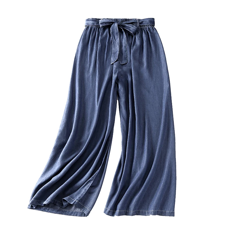 Thin Lyocell Jeans Women's Summer Artistic Casual plus Size Bow Belt High Waist Slimming Drooping Wide-Leg Pants
Thin Lyocell Jeans Women's Summer Artistic Casual plus Size Bow Belt High Waist Slimming Drooping Wide-Leg Pants