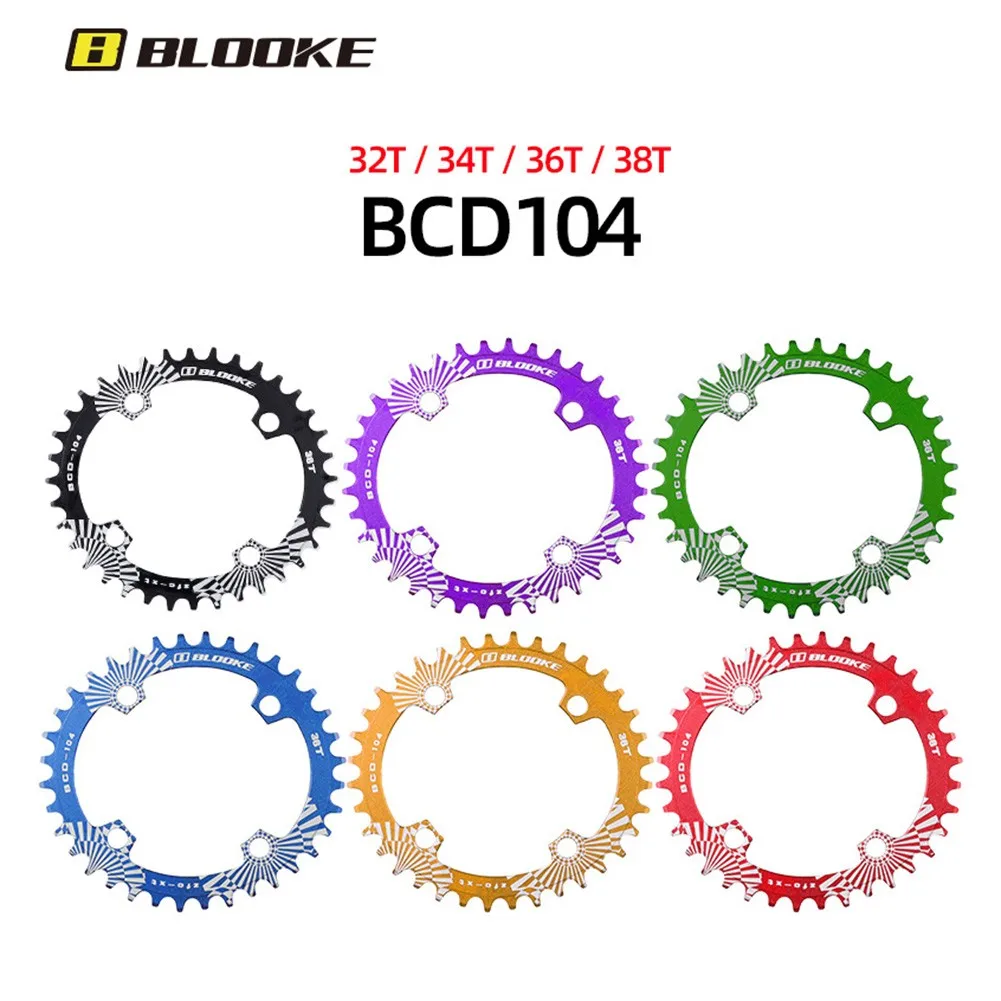 BLOOKE 104BCD Round Narrow Wide Chainring 32/34/36/38T MTB Road Bike Chainwheel Sprockets Cycling Crankset Tooth Plate Parts
BLOOKE 104BCD Round Narrow Wide Chainring 32/34/36/38T MTB Road Bike Chainwheel Sprockets Cycling Crankset Tooth Plate Parts
